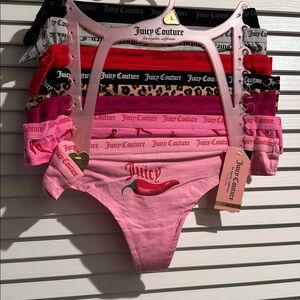 NWT Juicy Couture (7) Pack Bikini Thongs for the Juicy Thong Superstar.